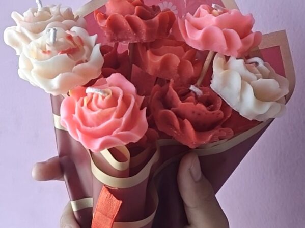 Flower Bouquet Candles - 10 Pieces