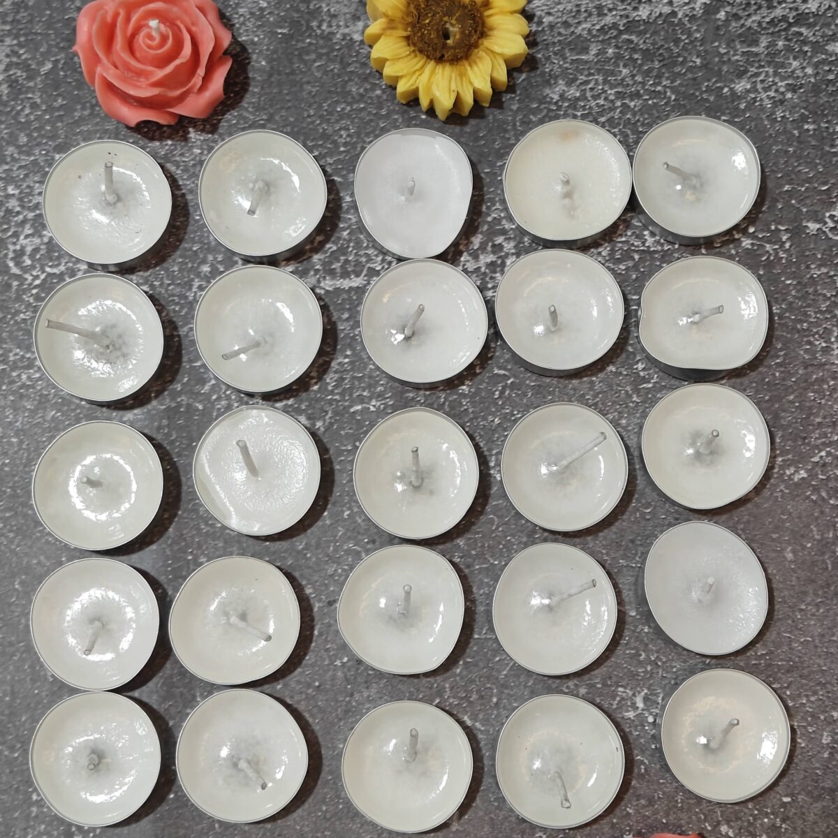 T-Light Candles - Soy Wax, No Color, 25 Pack - Image 4