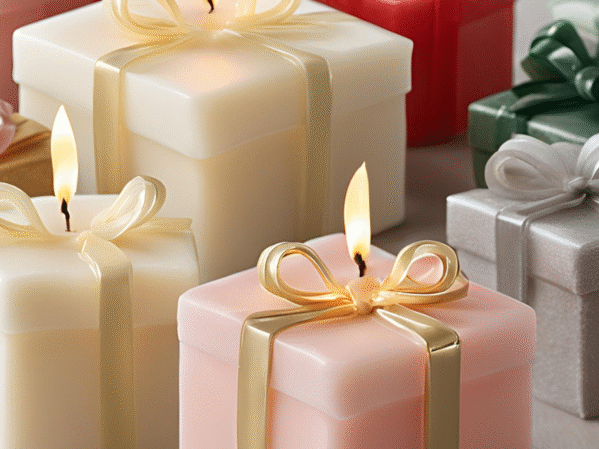 Gift Box Shaped Candles - Xmas & Gifting