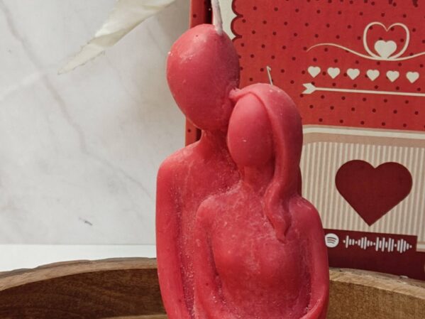 Romantic Couple Candle - Red