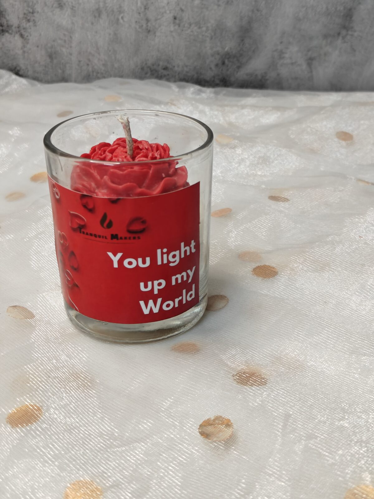 'Light up my world' Scented Jar Candle