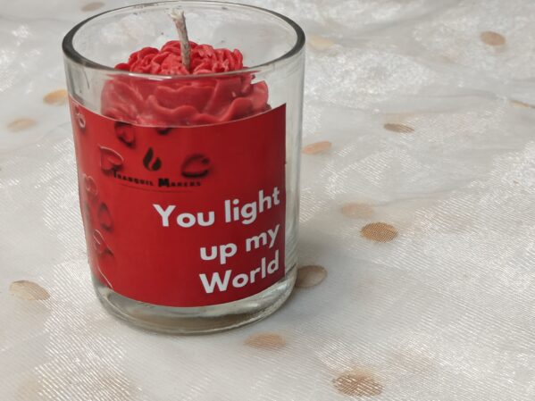 'Light up my world' Scented Jar Candle