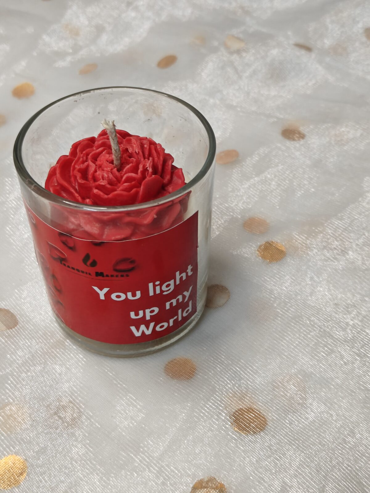 'Light up my world' Scented Jar Candle - Image 2