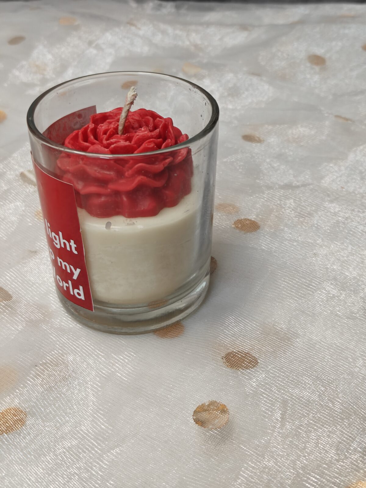 'Light up my world' Scented Jar Candle - Image 3
