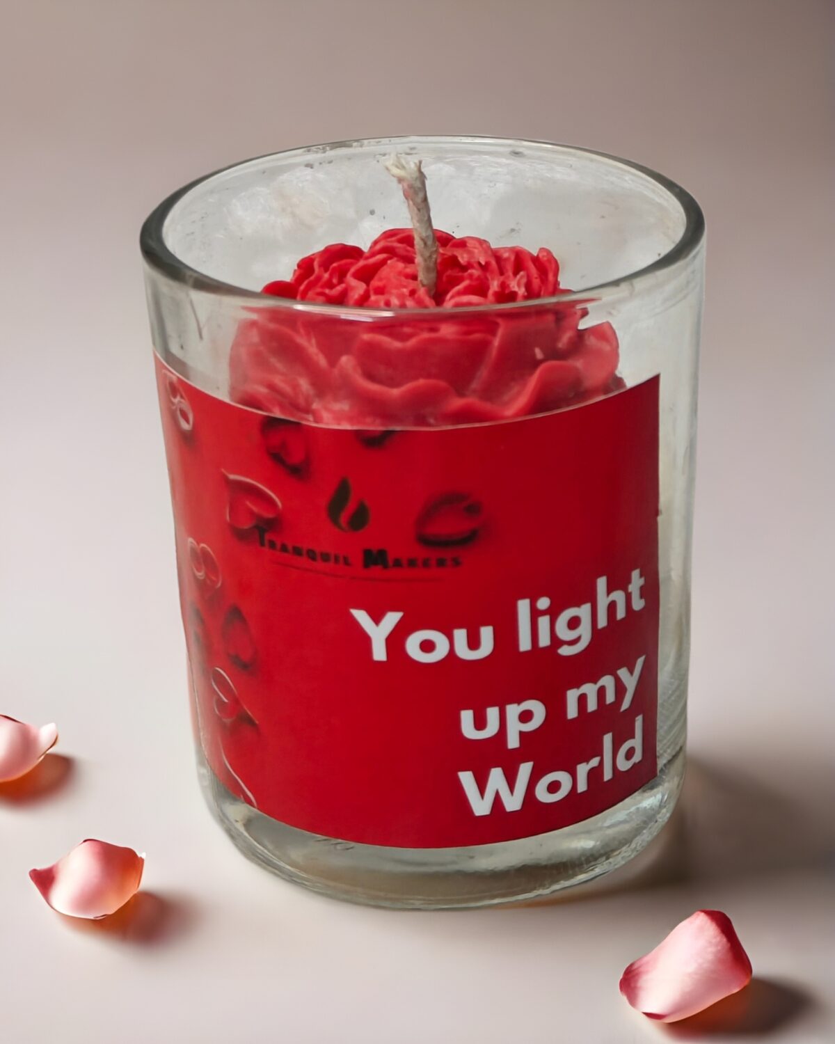 'Light up my world' Scented Jar Candle