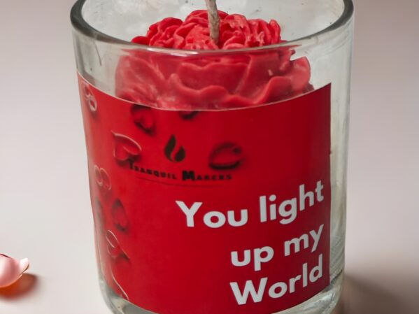 'Light up my world' Scented Jar Candle
