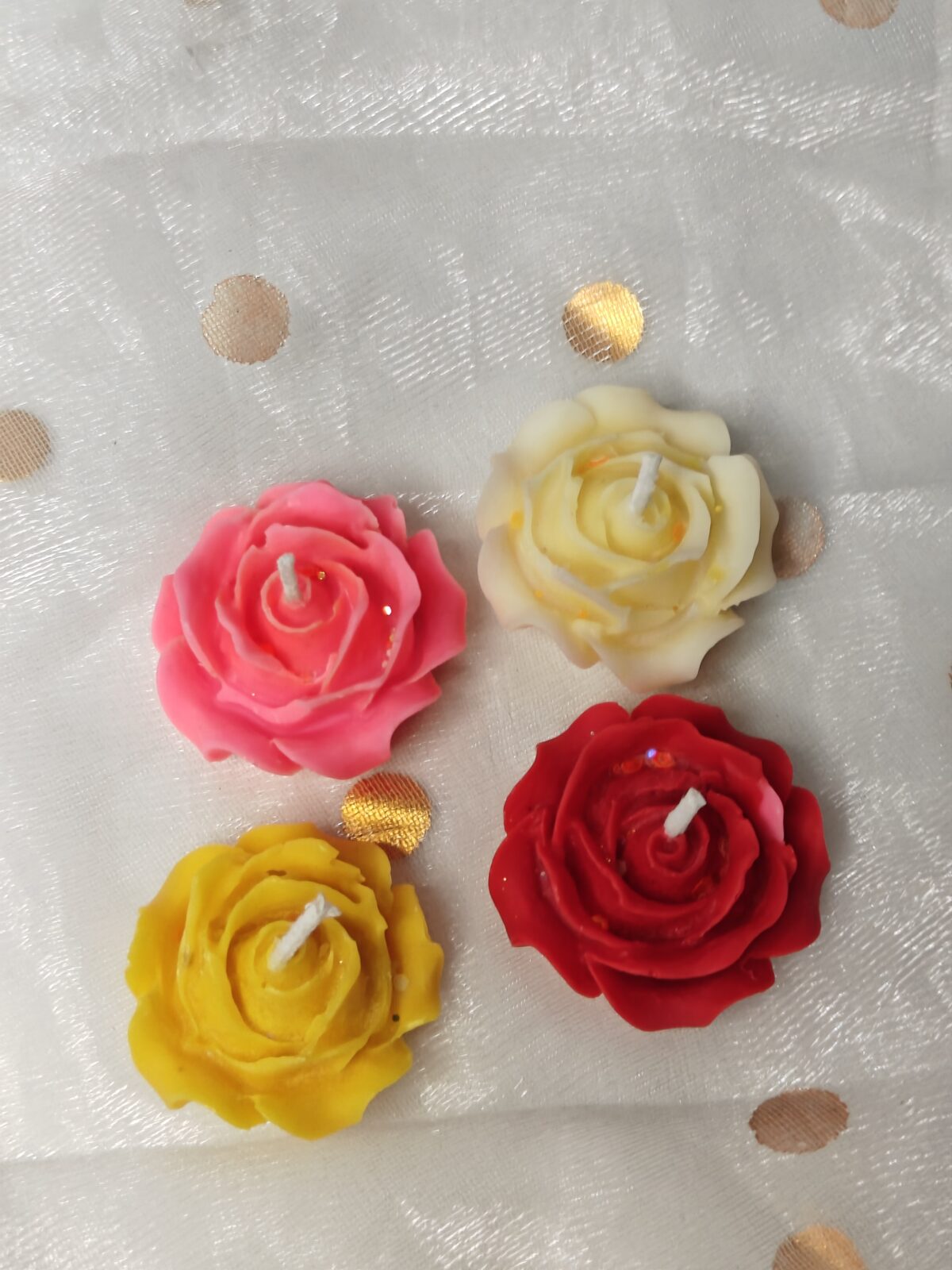 Floating Rose Candles - Pack of 4 - Image 2