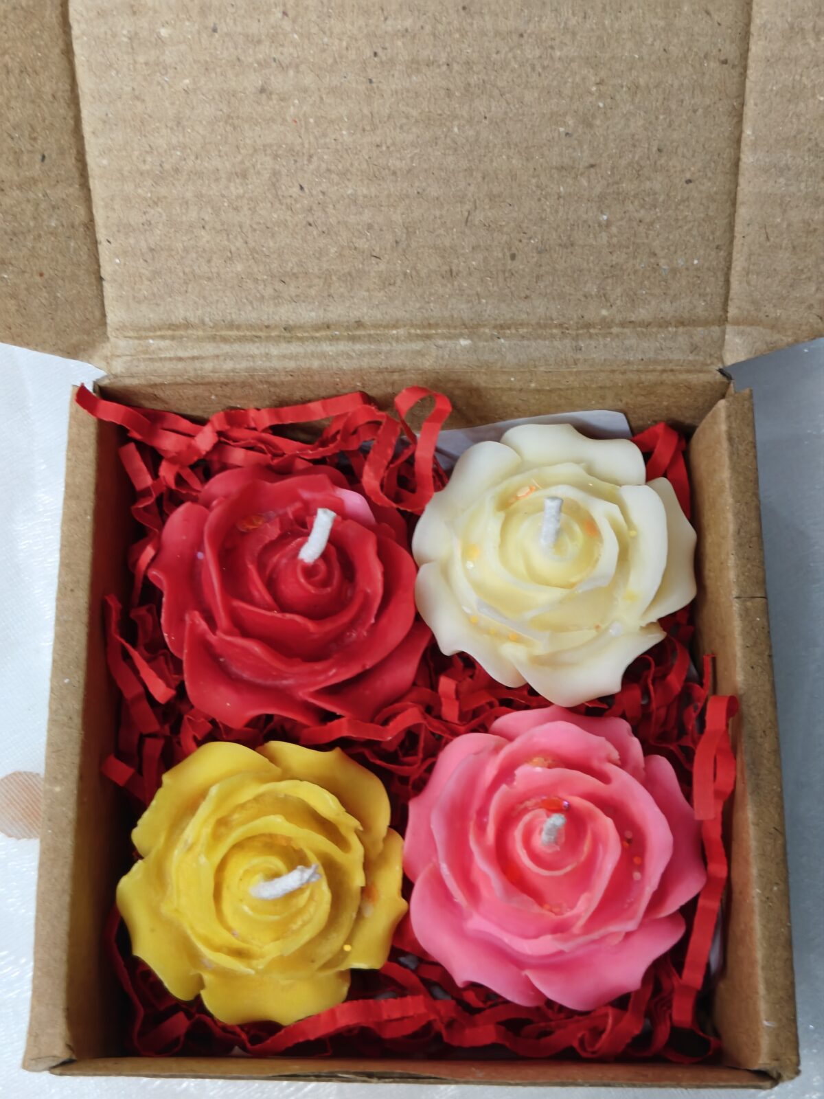 Floating Rose Candles - Pack of 4 - Image 3