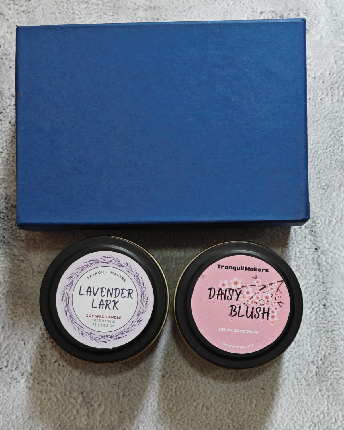 Lavender Lark & Daisy Blush – Tin Box Duo