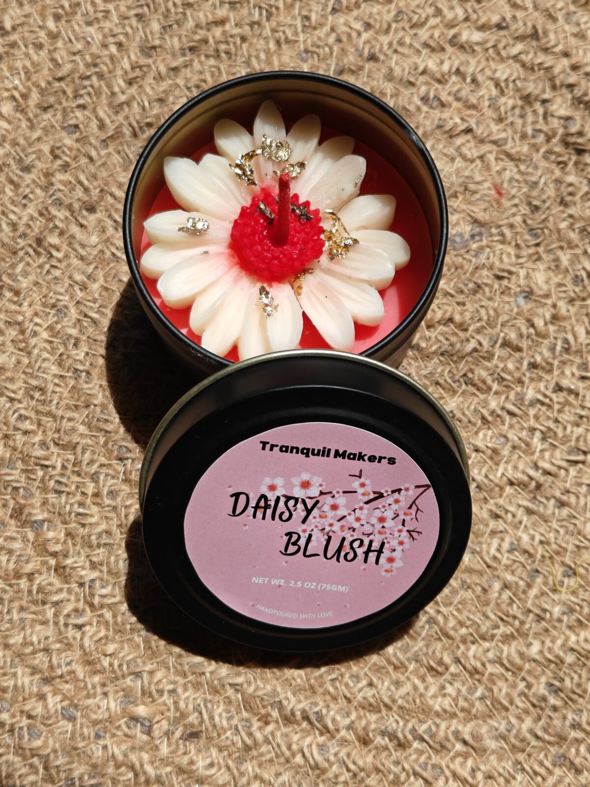 'Daisy Blush' Tin Box Candle - Image 3