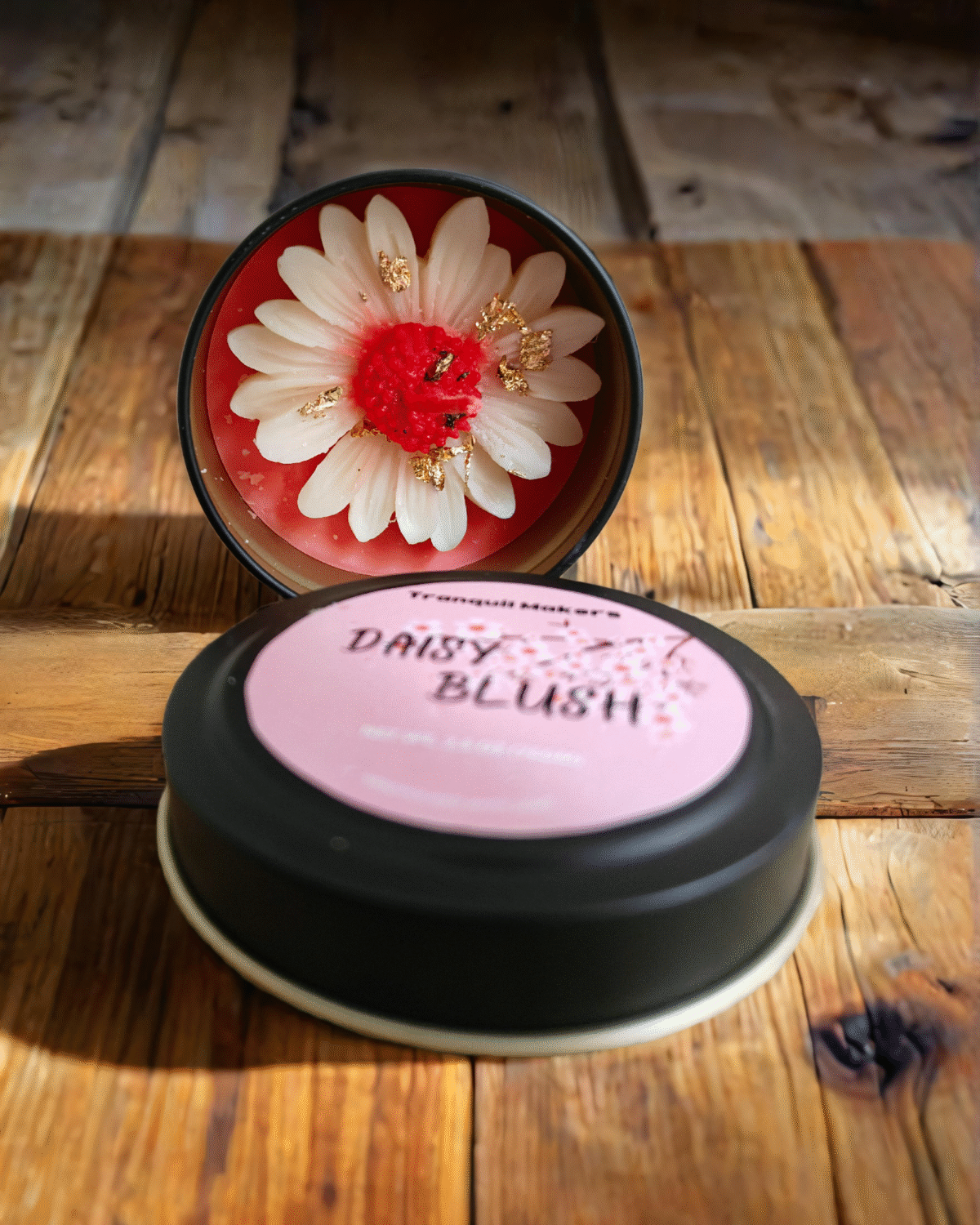 'Daisy Blush' Tin Box Candle - Image 2