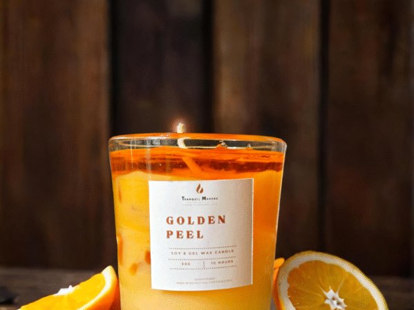 Golden Zest Shot Candle
