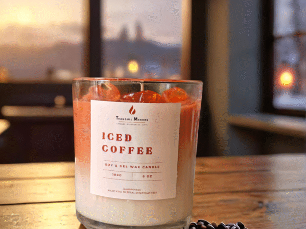 Iced Coffee Soy & Gel Wax Scented Candle