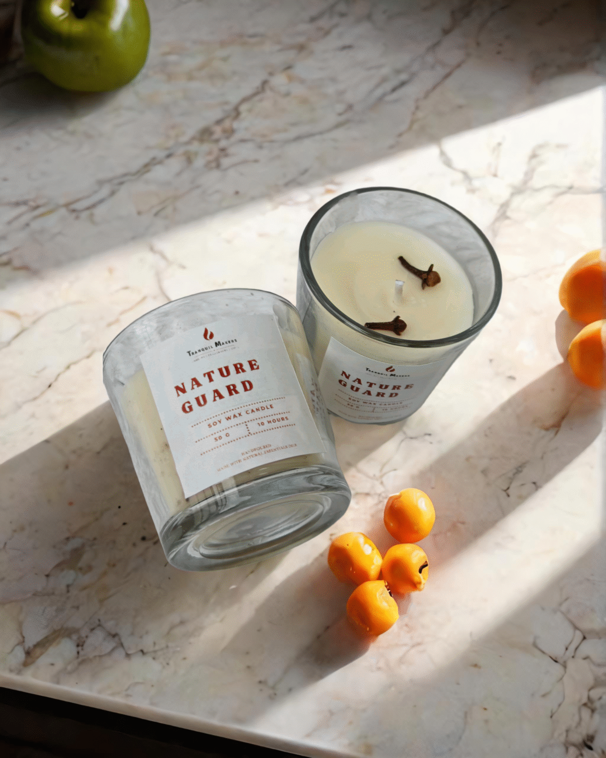 "Nature Guard" Shot Glass Candle - Set of 2