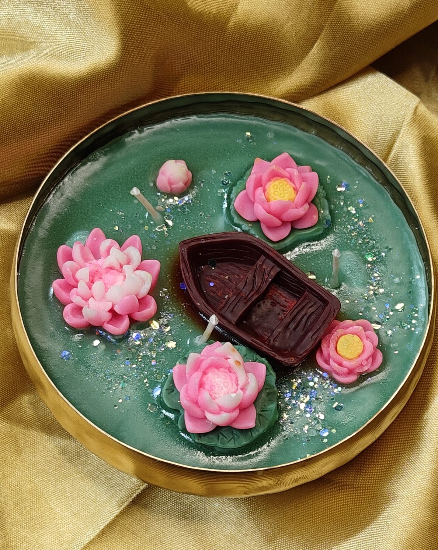 Bowl Urli - Lotus Theme - 5 Inch - Image 2