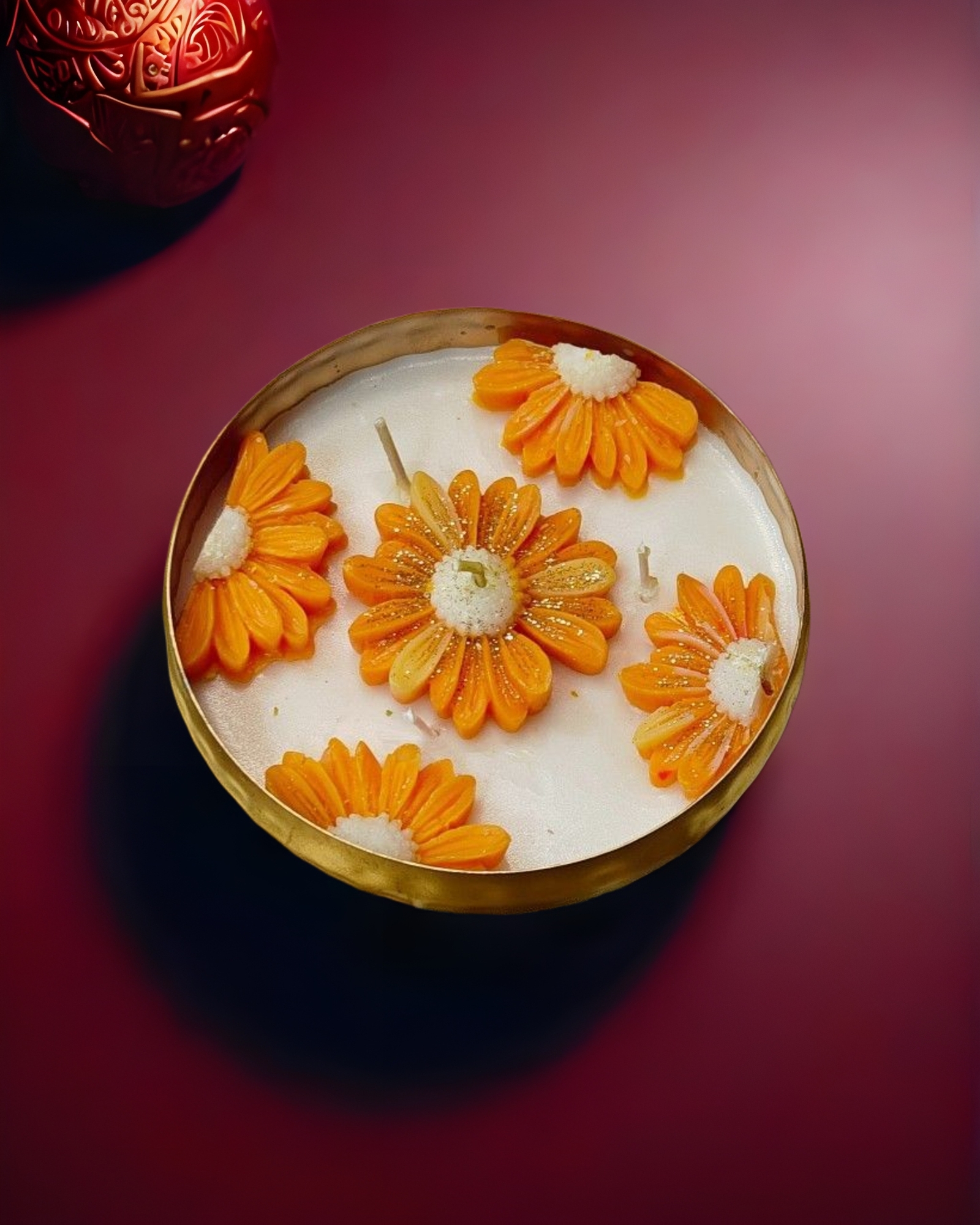 Bowl Urli - Daisy Theme - 5 Inch - Image 3