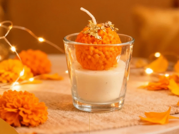 Ladoo Shot Glass Candle - Set of 6